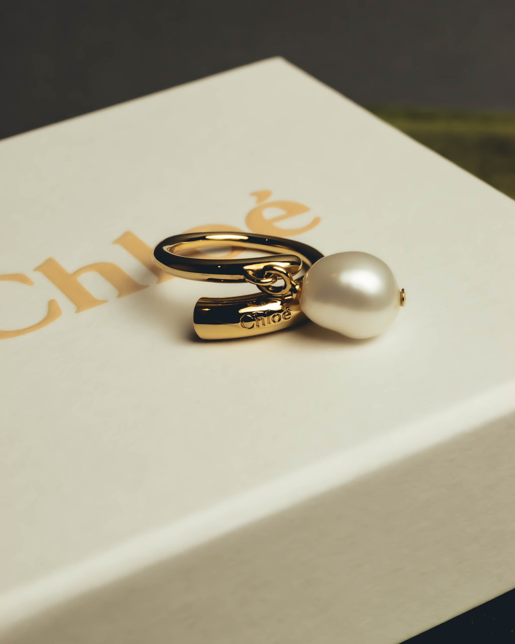 "Chloé" 2020's Pearl charm ring