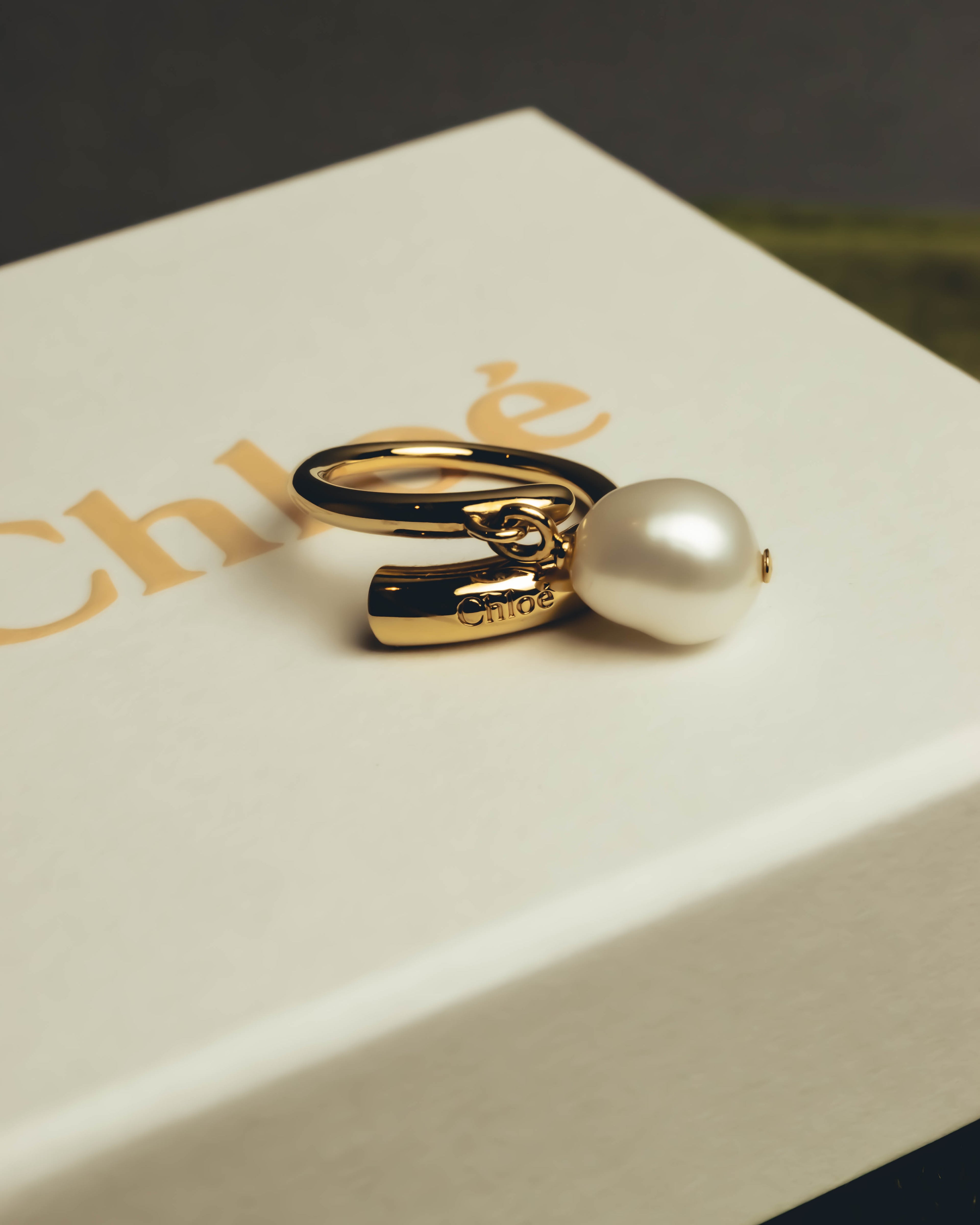 "Chloé" 2020's Pearl charm ring