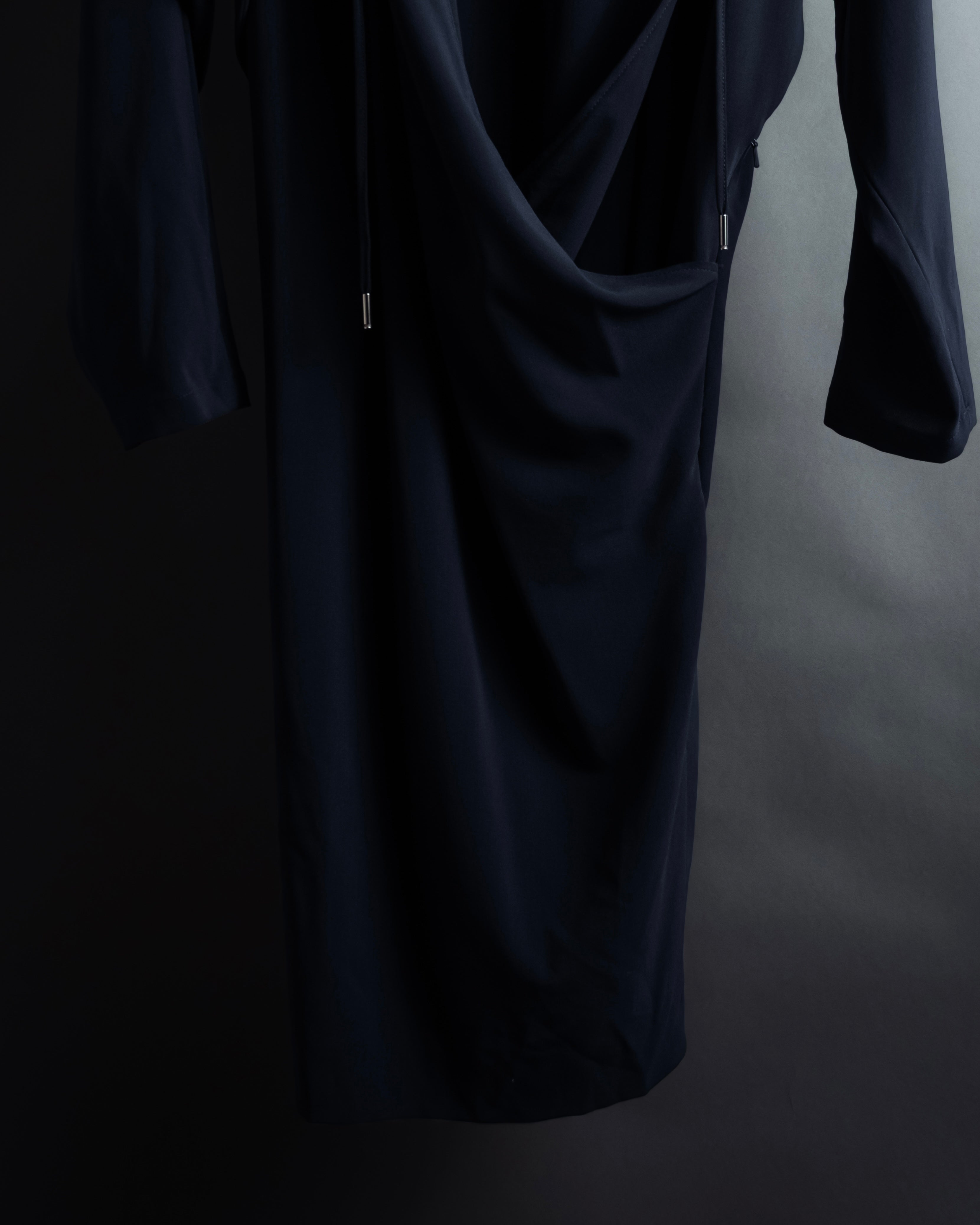 "Max Mara" Draping design hooded coat