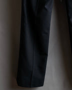 "sacai" Satin line design tapered slacks