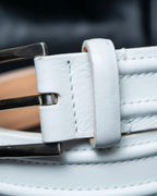 "GIORGIO ARMANI" Genuine leather white color belt