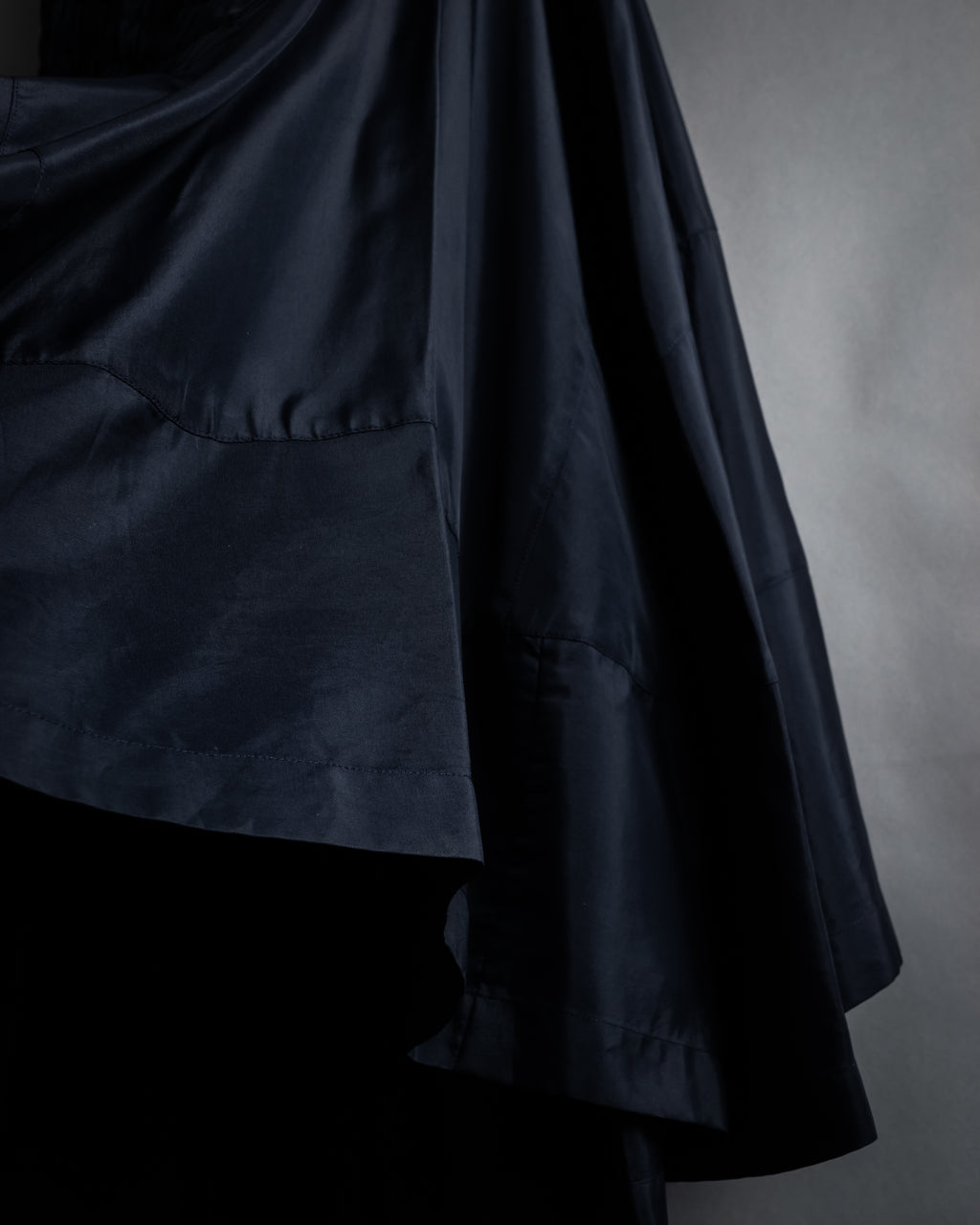 "COMME des GARÇONS" 90SS triacetate smocked asymmetric skirt