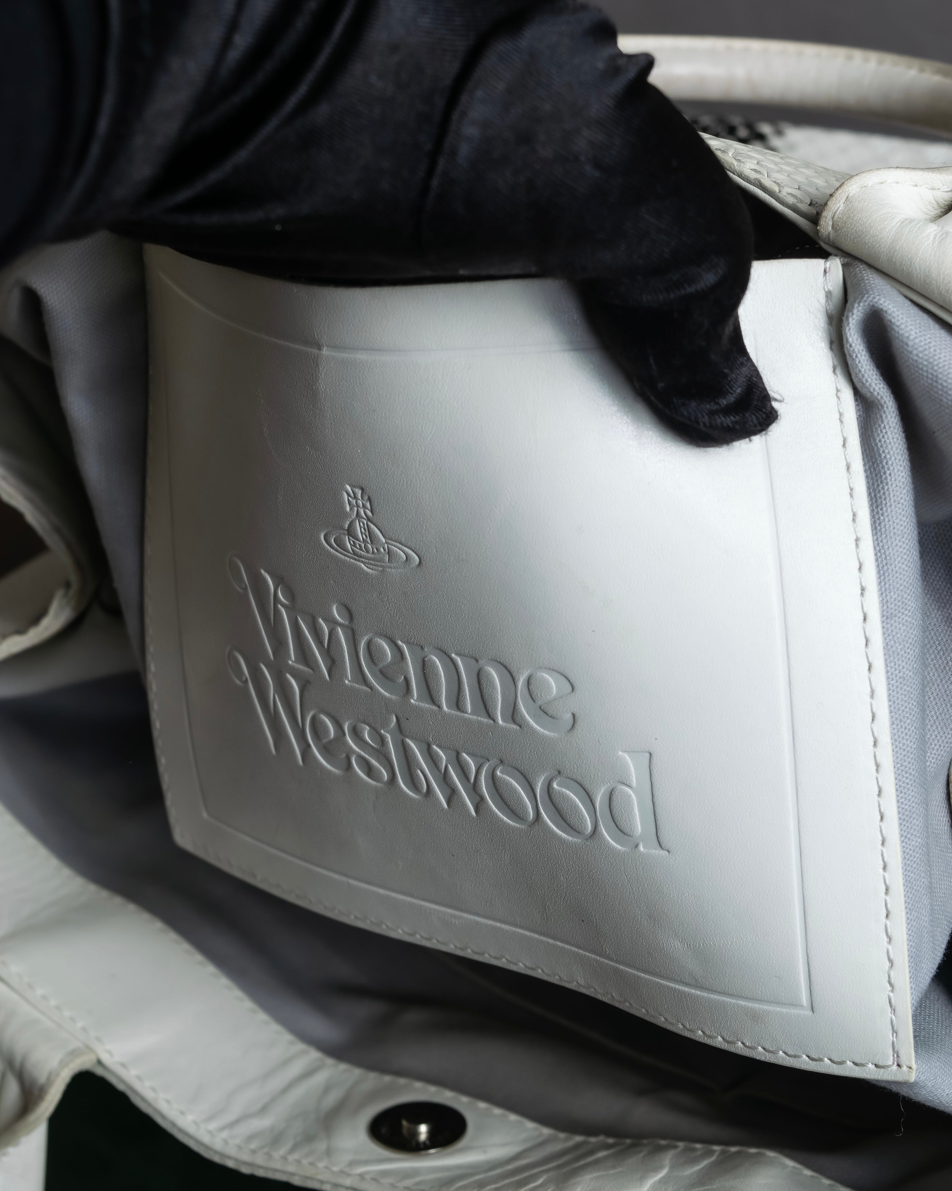 "Vivienne Westwood" Monotone python leather handbag