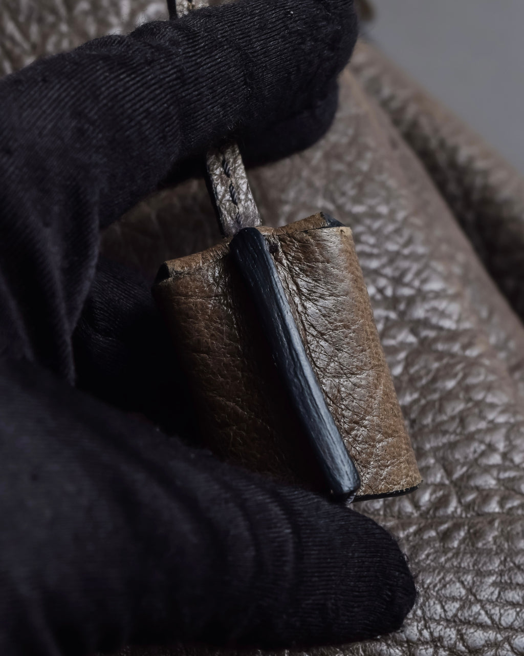 "CELINE" Softly structured leather city bag