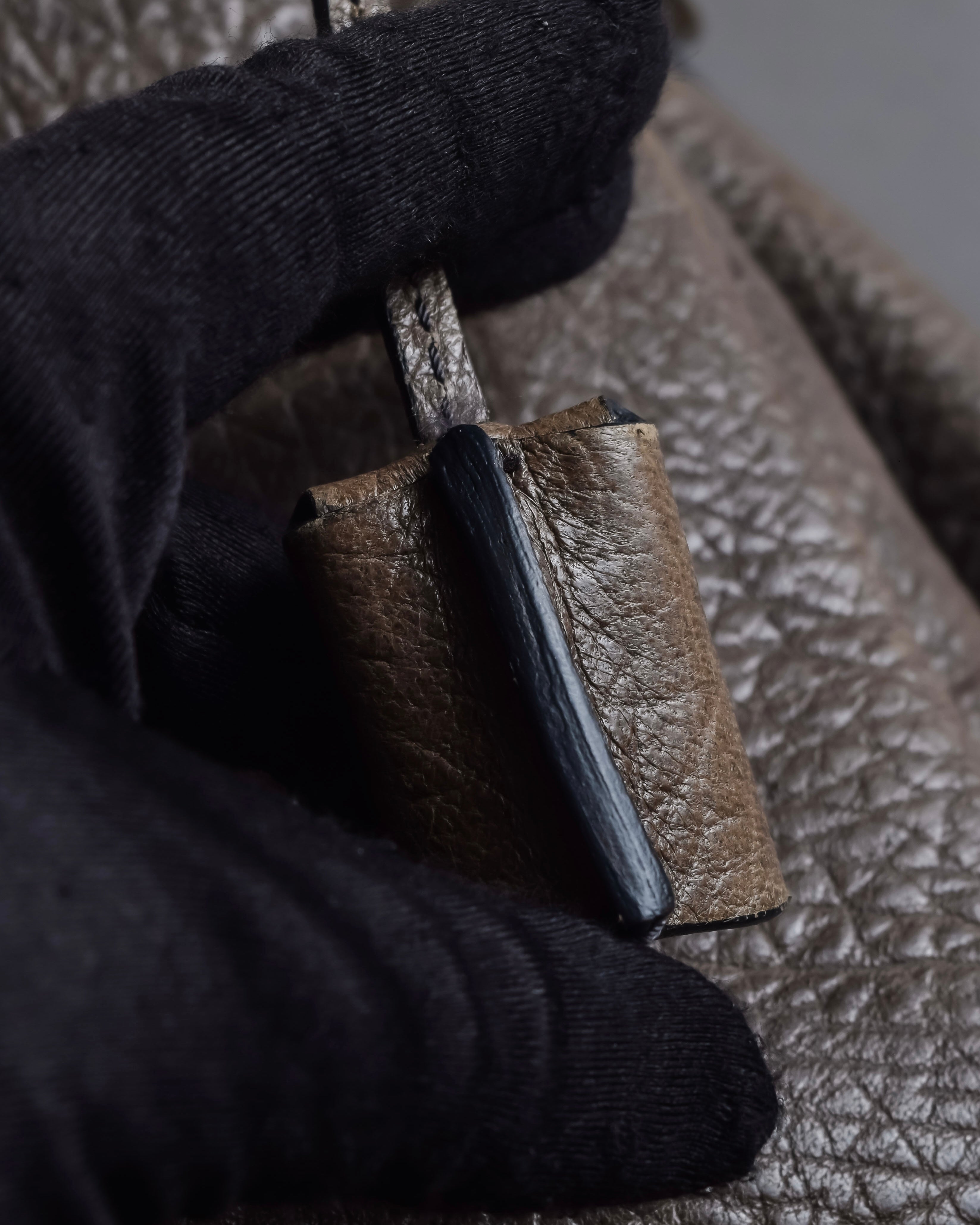 "CELINE" Softly structured leather city bag