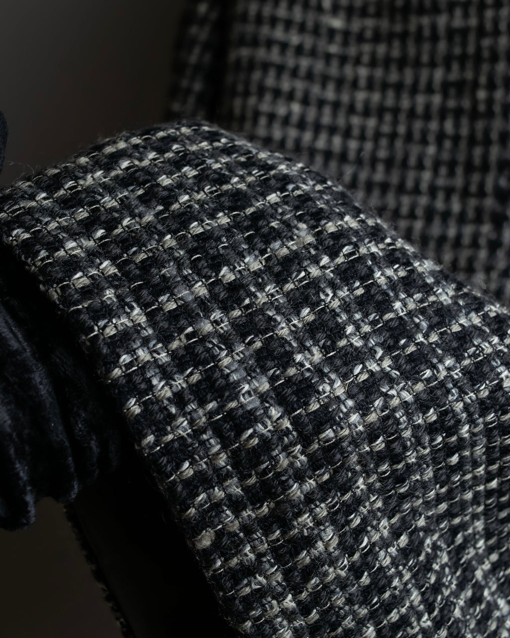 "GIORGIO ARMANI" Twill houndstooth pattern tailored jacket