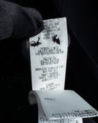 "HELMUT LANG" Leather lapel design, glossy jacket