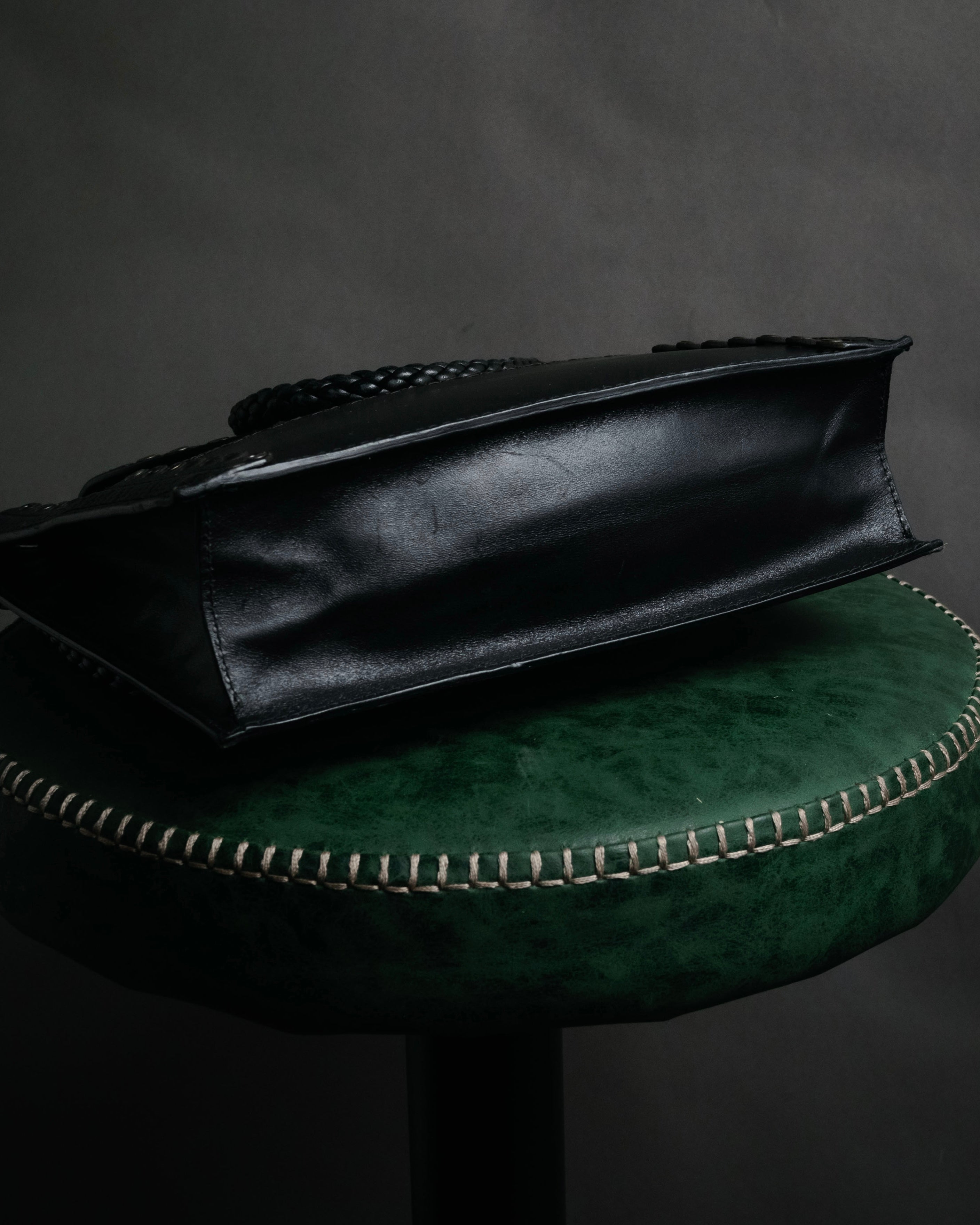 –SPECIAL– “YVES SAINT LAURENT”
2000’s Folk cutwork leather shoulder bag