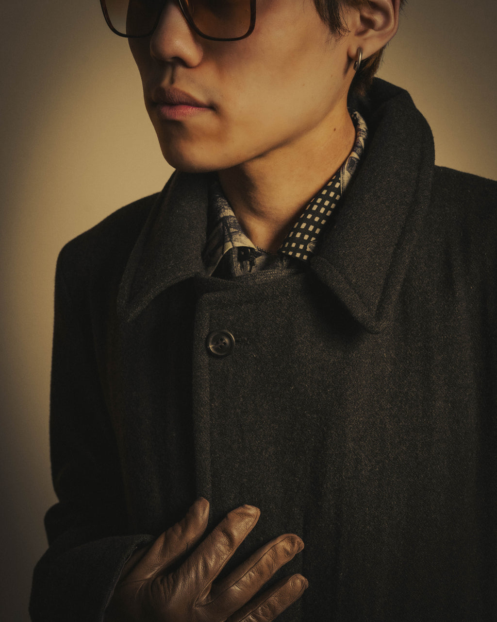 -SPECIAL- “Maison Martin Margiela” 2011-2014 Short wool blend chesterfield coat