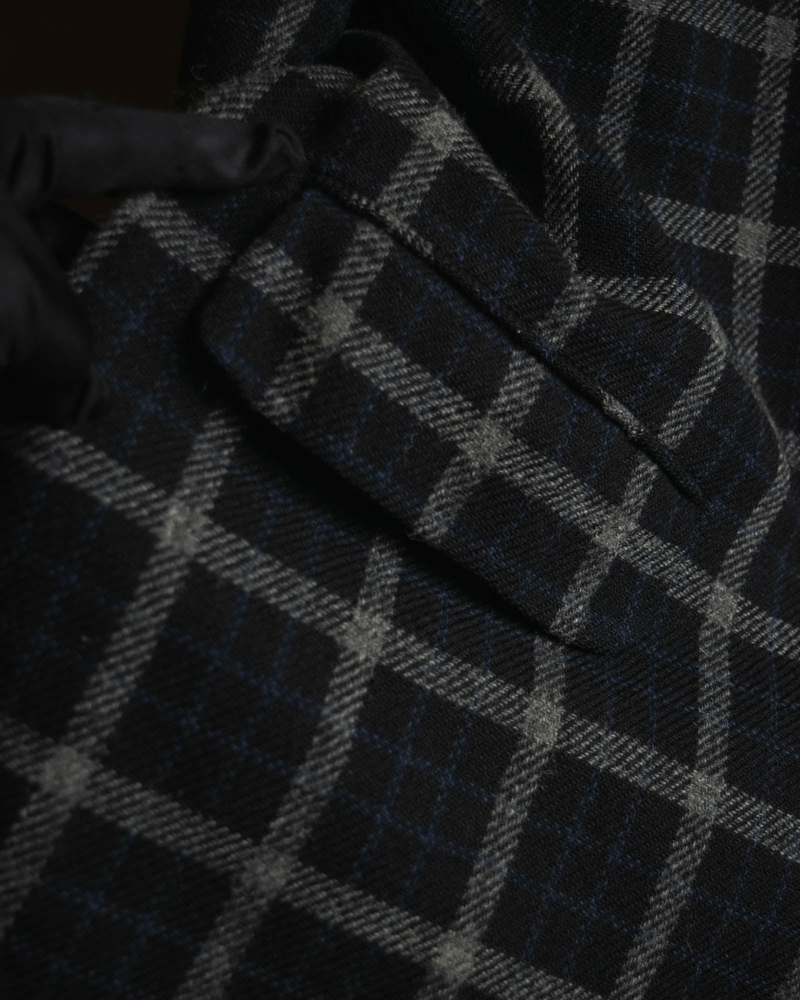"COMME des GARÇONS HOMME"
90's Oversized wool checked tailored jacke