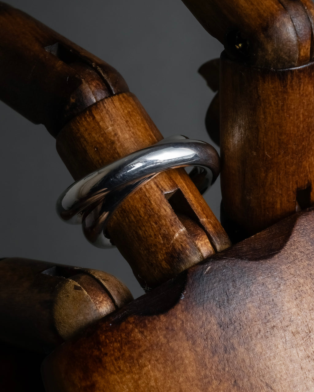 "HERMES" Vertige polished silver 925 ring