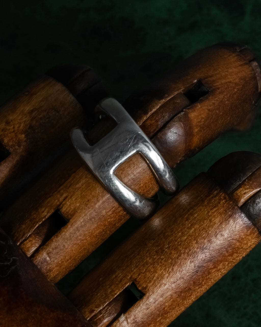 "Tiffany&Co" Open diagonal silver925 ring