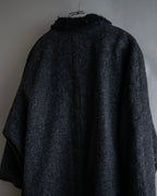 "Vintage fur collar chester coat"