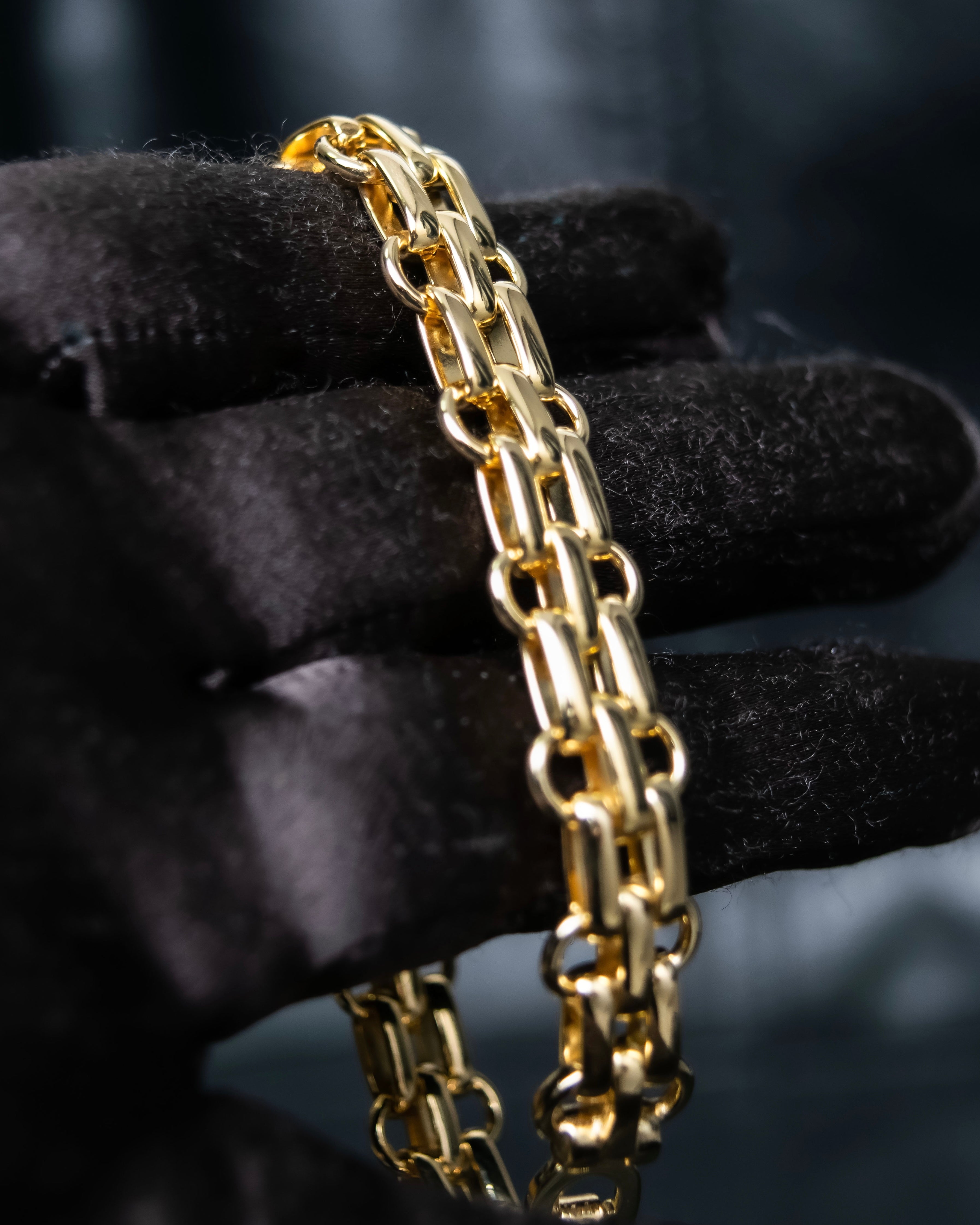 "Christian Dior" Double chain gold bracelet