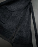 “DRIES VAN NOTEN” 90’s–Early 00’s Cashmere and silk layered belted cardigan