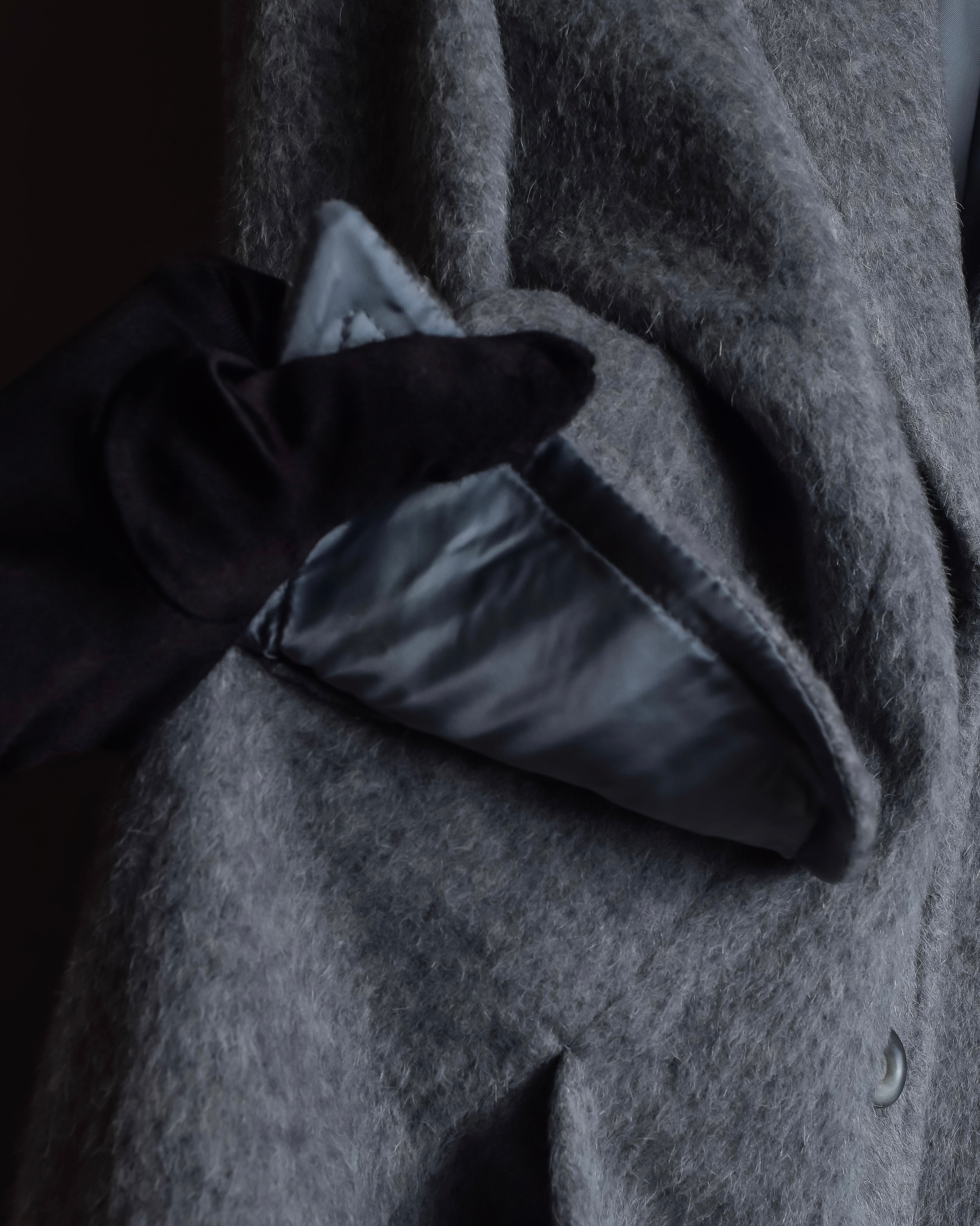 "BALENCIAGA" Alpaca blend maxi length shaped chester coat