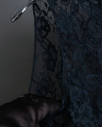 "D&amp;G" Botanical pattern lace shift dress