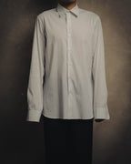 -SPECIAL- "PRADA" 10's-20's Stretch cotton silk-touch dress shirt