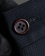 "GIORGIO ARMANI" Beautiful drape navy wool set up