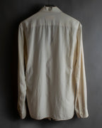 "Maison Martin Margiela" 2010SS triple layer folded fly front shirt