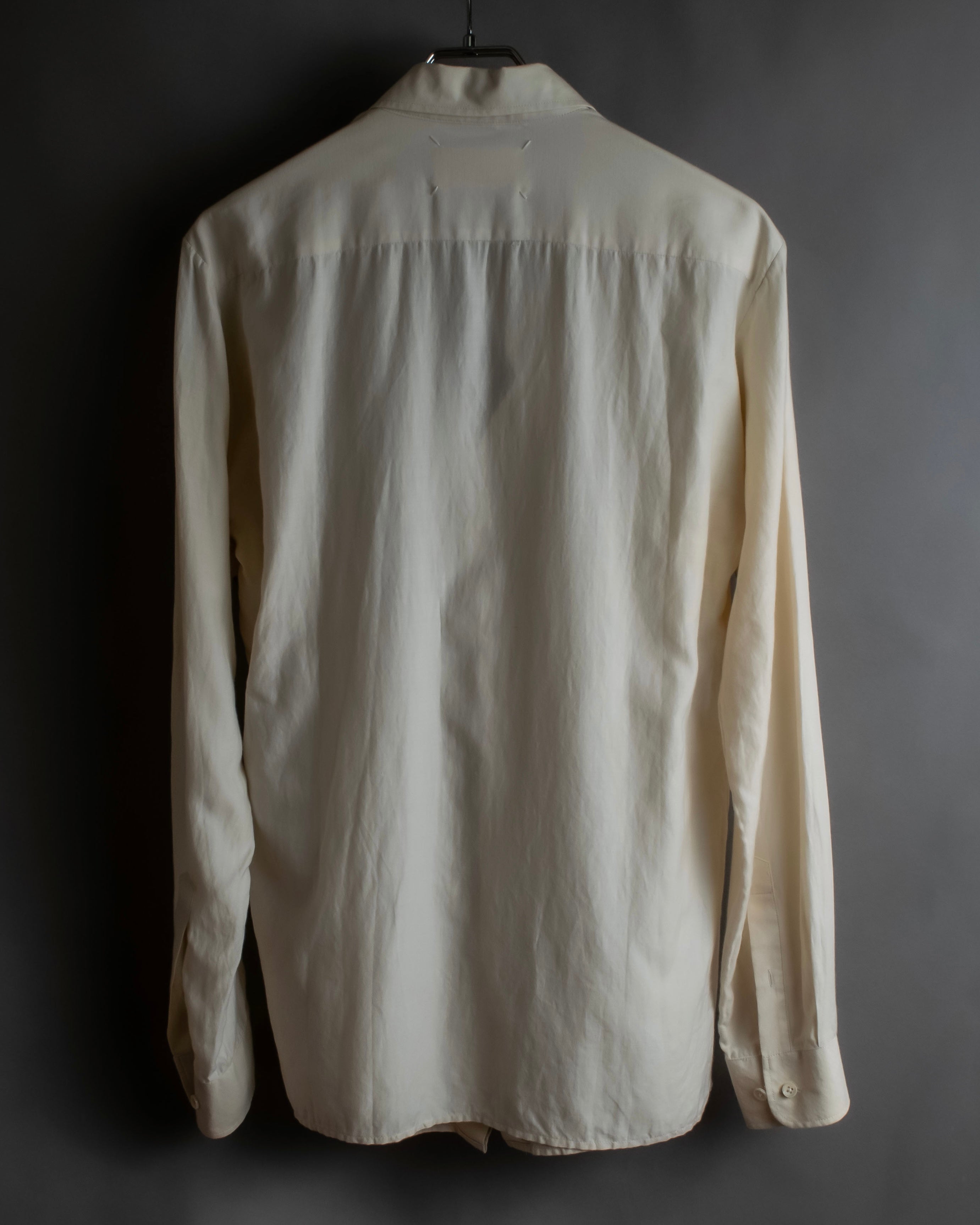 "Maison Martin Margiela" 2010SS triple layer folded fly front shirt