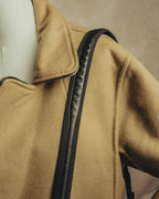 “PRADA” 90’s-00’s Nylon and leather flap messenger bag