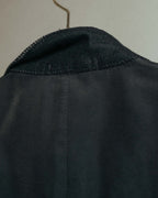 "COMME des GARÇONS HOMME" 10SS Vintage multi-button hickory stripe linen wool jacket