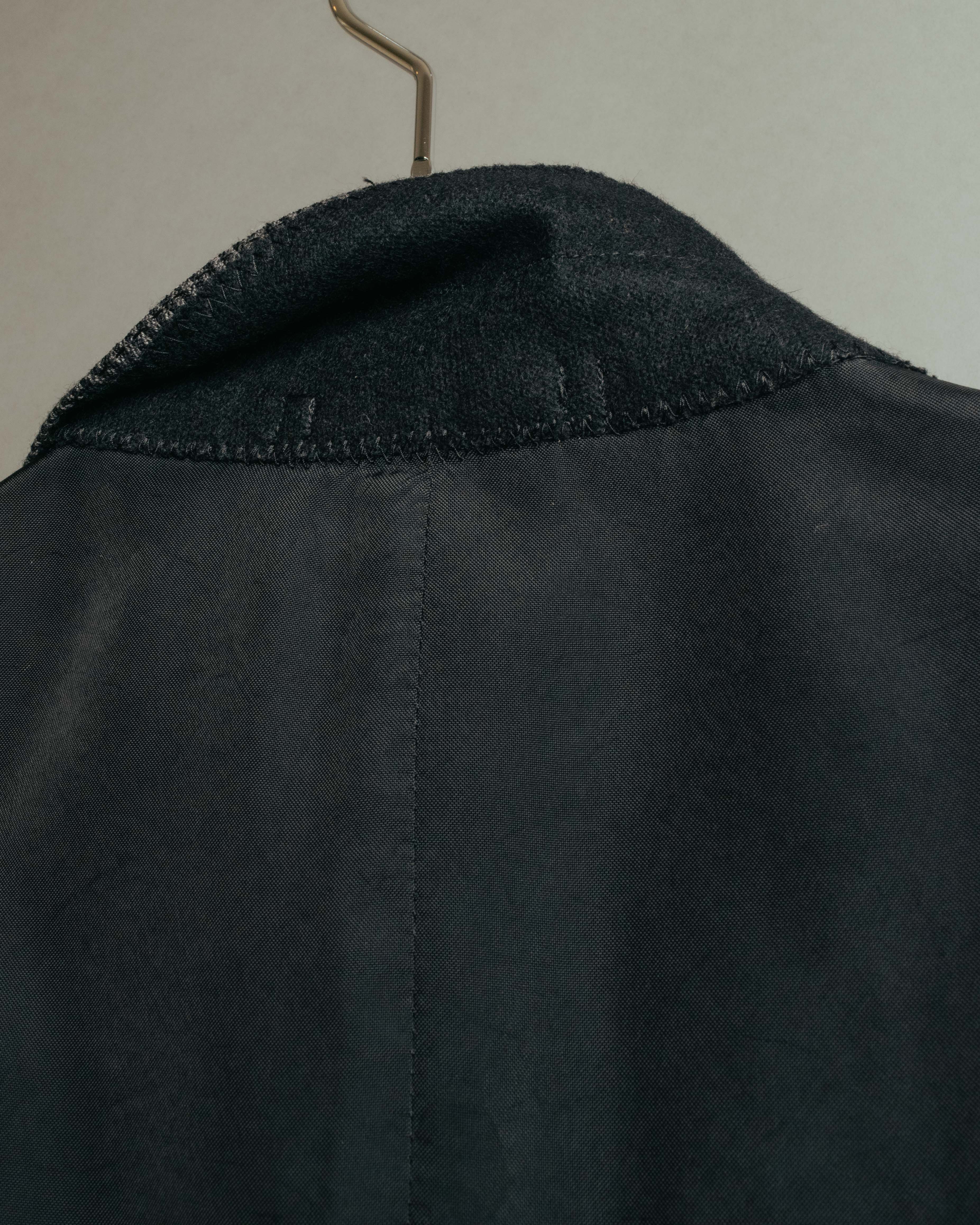 "COMME des GARÇONS HOMME" 10SS Vintage multi-button hickory stripe linen wool jacket