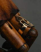 "Christian Dior" 00's Openwork Dior logo gold ring