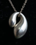"Tiffany&amp;Co" Elsa Peretti double teardrop motif pendant