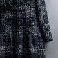 "Weekend Max Mara" Fur trimmed design collar tweed flare coat