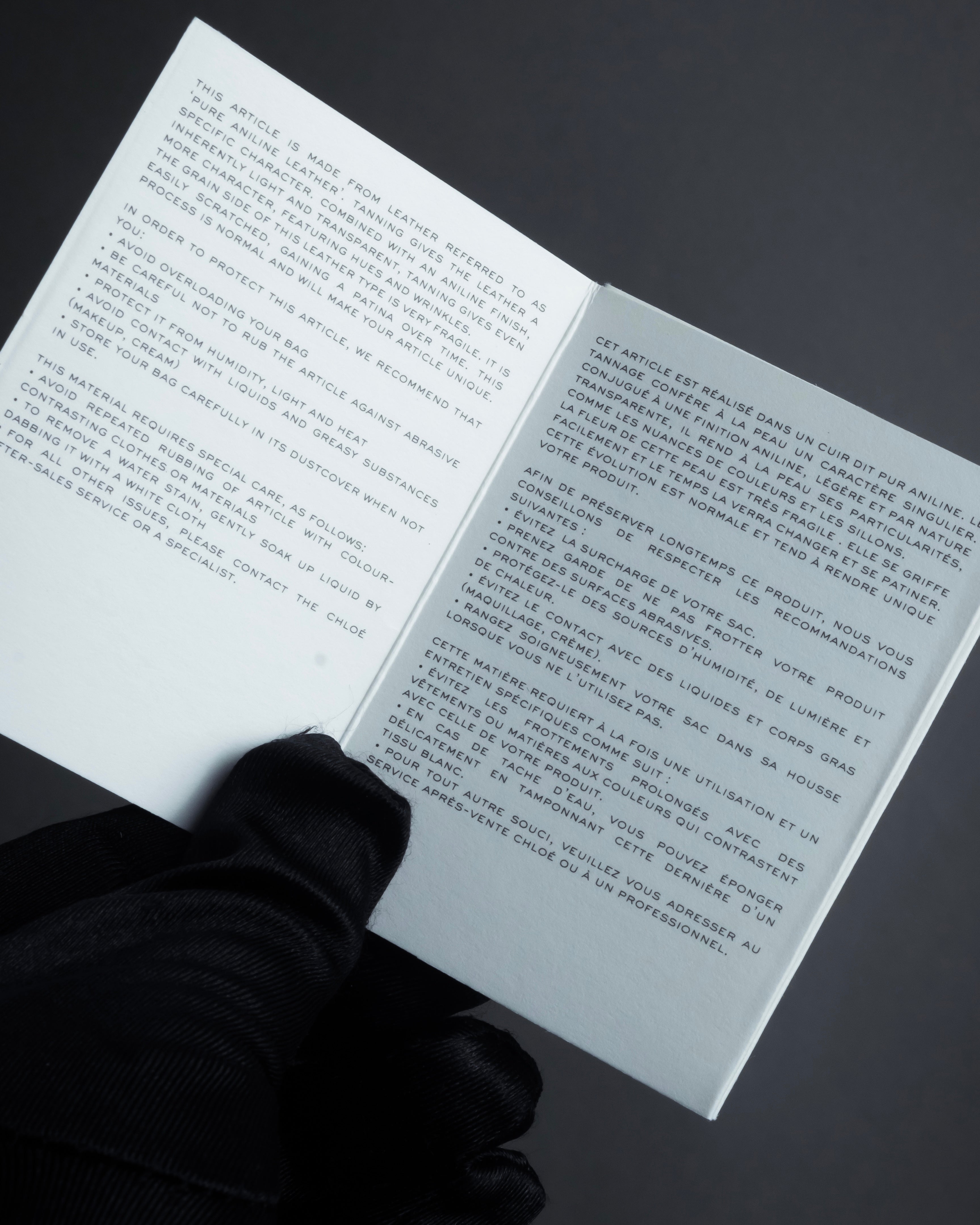 "Chloe" Georgia double flap design leather bag