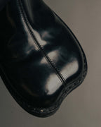 "MM6 Maison Margiela" 2010's Glossy leather side zip ankle boots