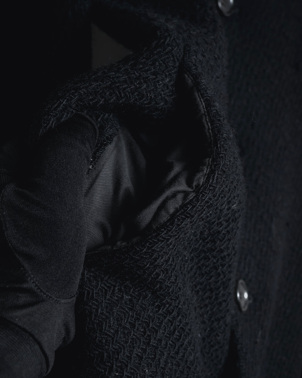 “JUNYA WATANABE” 97AW Textured wool single-breasted coat