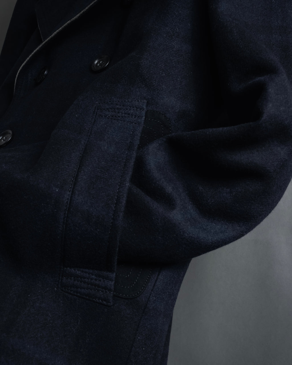 "HUGO BOSS" Double-breasted plaid coat