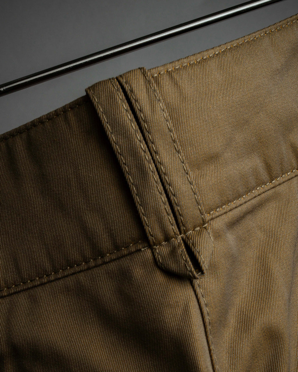 "Acne Studios" Belted design cotton twill high-waisted pants