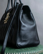 "MIU MIU" Matelasse design 2way leather bag