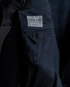 "ARMANI COLLEZIONI" Black corduroy relaxed set up