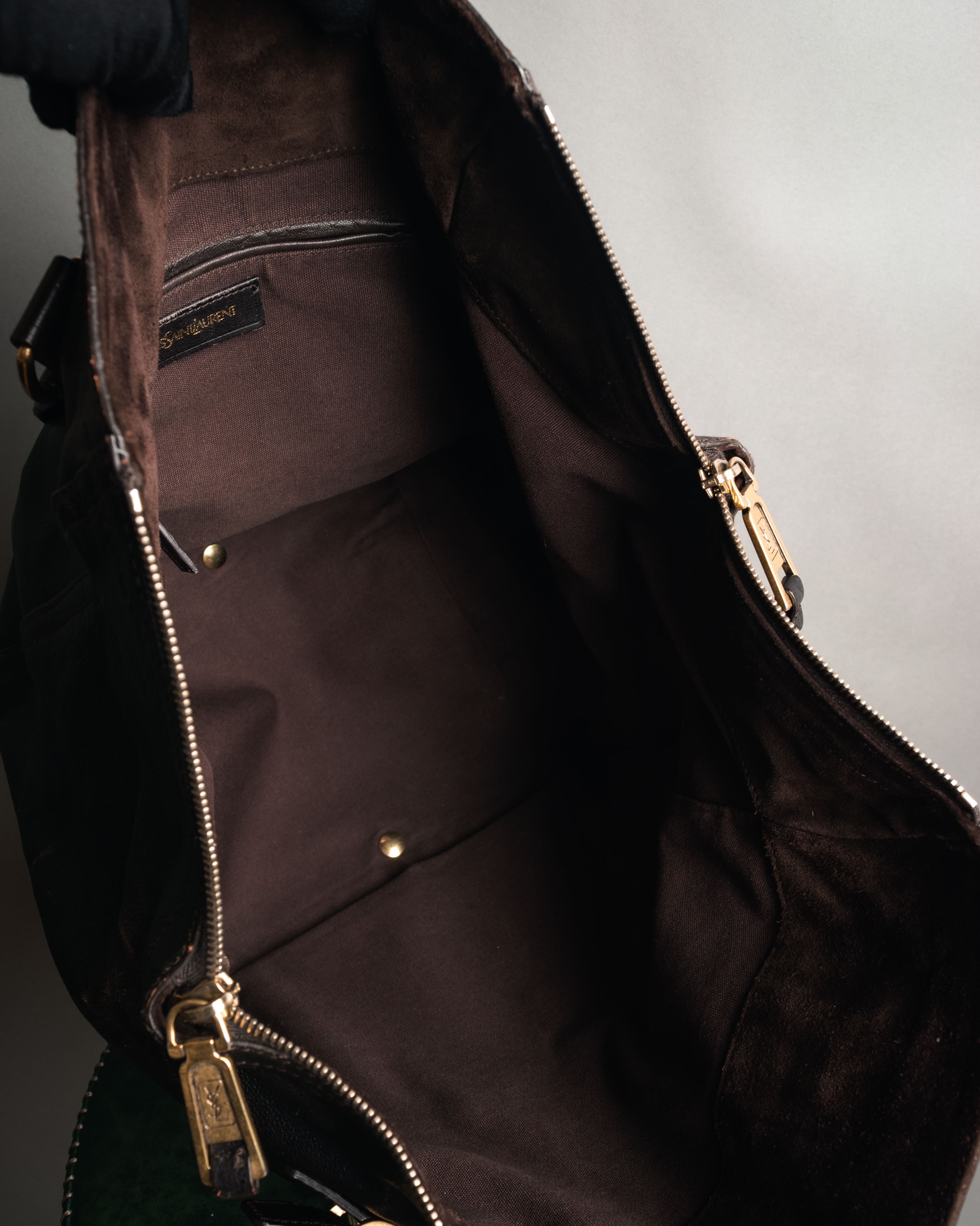 “Yves Saint Laurent” 2000’s downtown leather tote bag