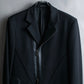 "GIORGIO ARMANI" Riders detail leather switching jacket