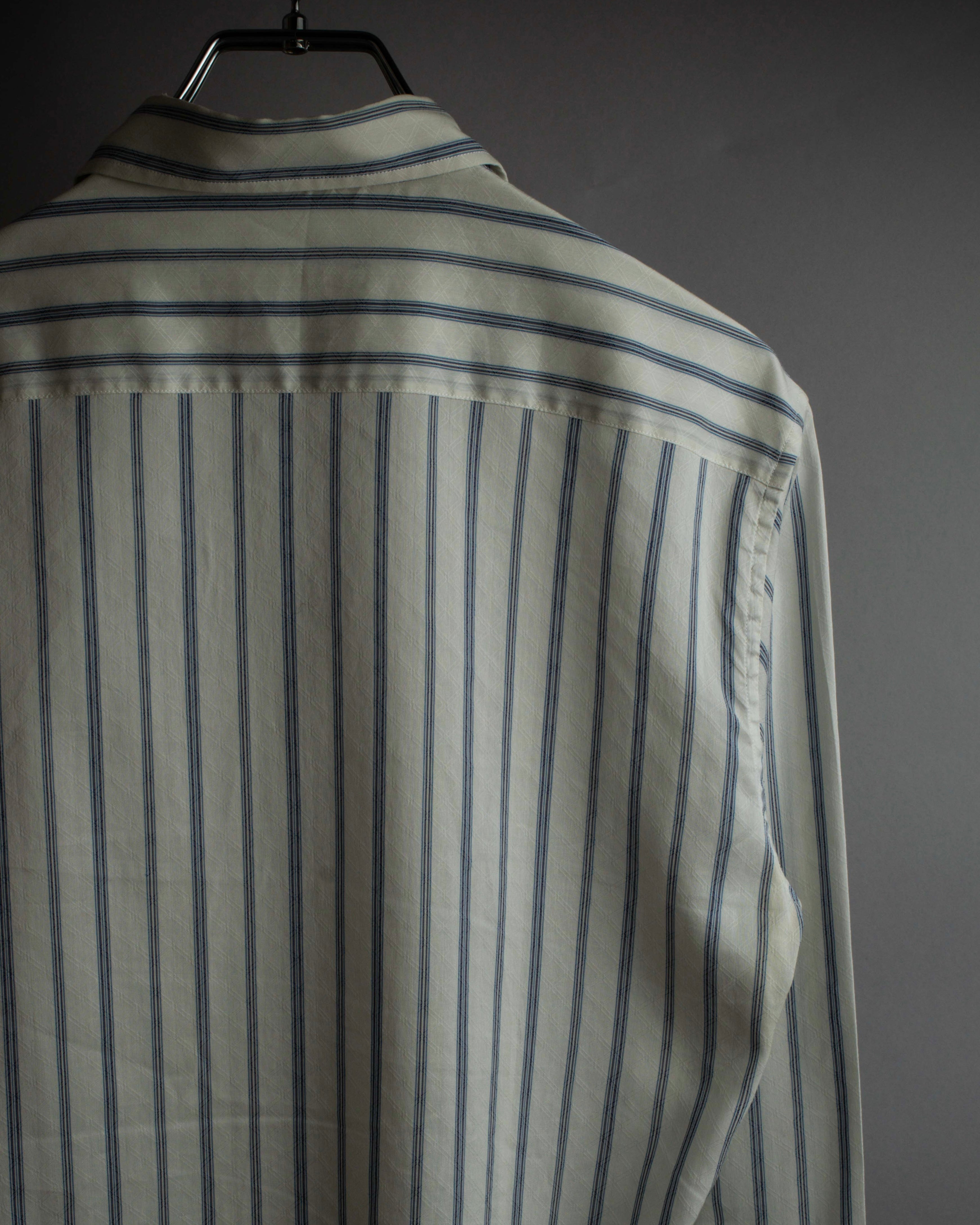 "GUCCI" Diamond jacquard striped shirt
