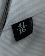 "GUCCI" Slightly glossy cotton white shirt