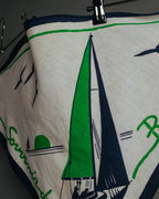 "Vintage" Souvenir de bretagne marine scarf