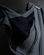 "Christian Dior" Pinstripe collarless jacket