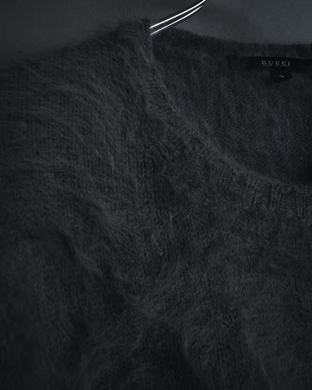 "GUCCI" 2010-11 angora blend brushed crewneck knit