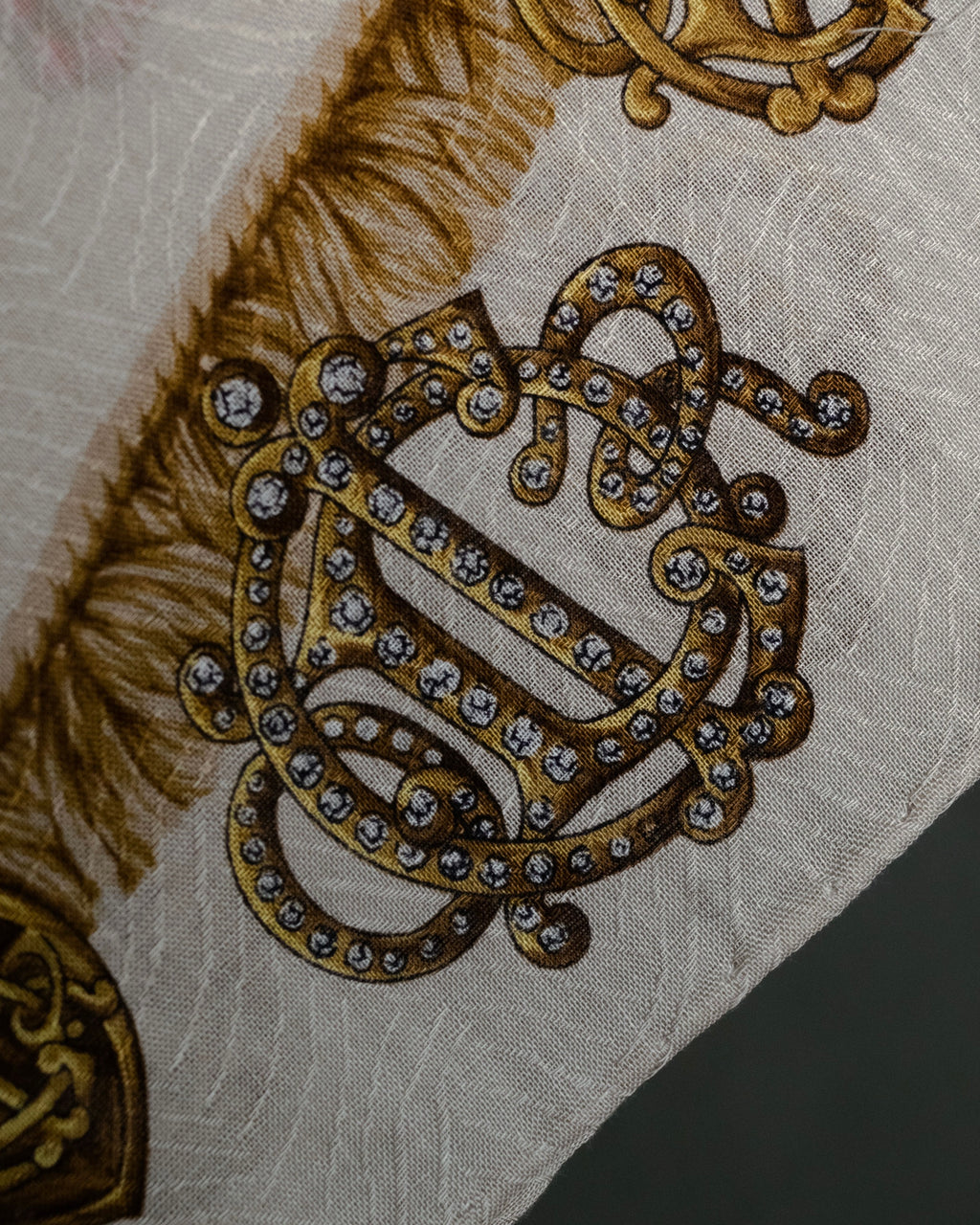 “Christian Dior” 80’s-90’s jewel motif cotton scarf