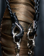 "Dolce &amp; Gabbana" Botanical design silver necklace