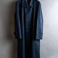 "BURBERRYS" Cotton polyester twill long length stand collar coat