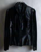"GUCCI" Velvet shaped shawl collar tailored jacket