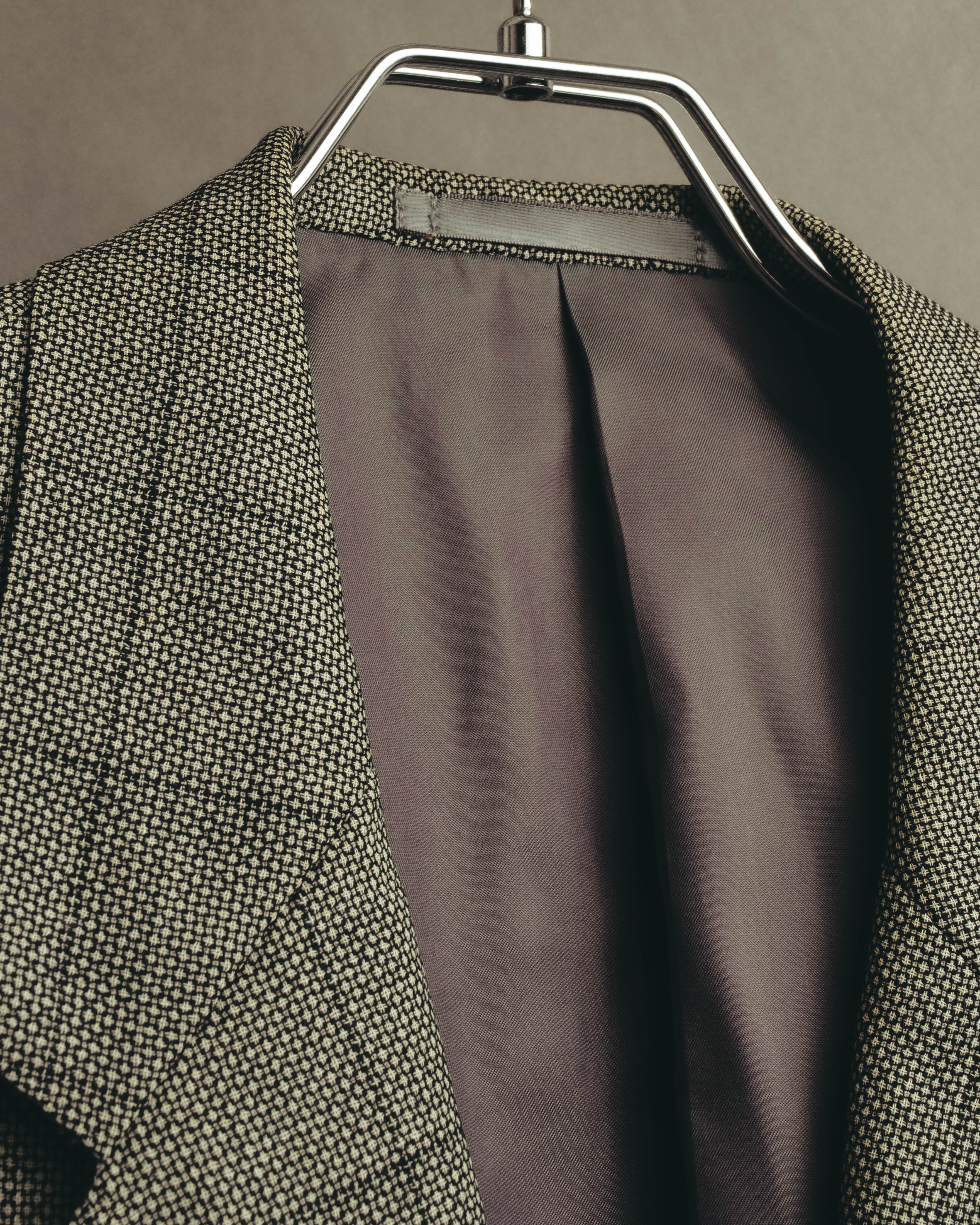 "Pierre Balmain" 80's-90's Windowpane check wool blazer
